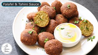 How to Make Crispy Falafel  Falafel amp Tahini Sauce Recipe  The Terrace Kitchen [upl. by Luhar]