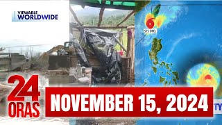 24 Oras Express November 15 2024 HD [upl. by Ylram]