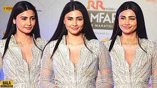 Daisy Shah STUNS In Silver Transparent Outfit at Filmfare Awards Marathi 2024 [upl. by Enwahs786]