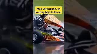 Max Verstappen en karting bajo la lluvia f1 [upl. by Maharva336]