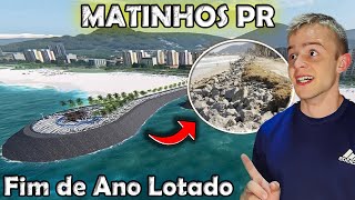 Conheça PRAIA DE MATINHOS  Caioba PR  Reveillon 2023 Fogos e Alargamento Litoral Paraná 🏖🌎 Viajem [upl. by Peder]