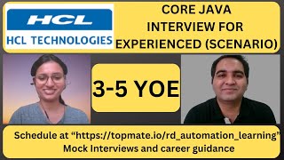 HCL Technologies Java Interview Questions  Core Java Interview Questions [upl. by Inanuah]