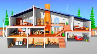 Earthquake Comparison  3D House [upl. by Hestia581]