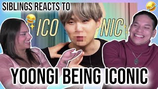 BTSs SUGA is DIFFERENT😂 Siblings react to quotImagine thinking Yoongi isnt ✨iconic ✨quot 🤣 [upl. by Dauf424]