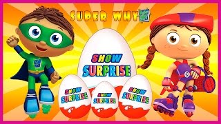 Surprise Show Kinder Surprise  Super Why Супер Том и Грамотеи  новый мультик Киндер сюрприз [upl. by Koss]