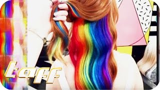 Rainbow Hair beim verrücktesten Friseursalon Londons  taff  ProSieben [upl. by Sharp]