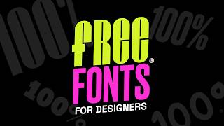 Best 100 Free Fonts For Designers amp Logo Design 2024 [upl. by Intirb56]