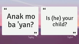 Common Responses to Dialogues  EnglishTagalog Translation [upl. by Aneelak]