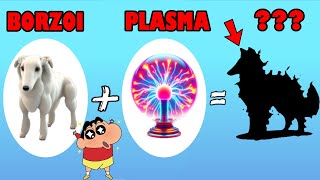 I Merged BORZOI and PLASMA to make a NEW CREATURE to FIGHT ALL UNITS with SHINCHAN and CHOP Animash [upl. by Pollack412]