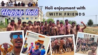 Holi vlog 2k24 with our friends 👻🤓 holi holispecial holivlog holisong friends hostel youtuber [upl. by Yalc]