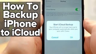 How to backup your iPhone to Apples iCloud [upl. by Ambrosi409]