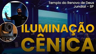 Iluminação cênica na igreja Templo do Renovo de Deus [upl. by Bred31]