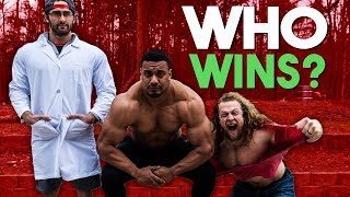 Juji Challenged Larry Wheels and Cailer Woolam to GLADIATORS [upl. by Aihsatsan229]