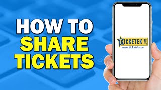 How To Share Tickets On Ticketek Easiest Way [upl. by Einohtna]