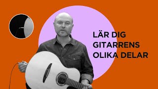 AKUSTISK GITARR  LÄR DIG GITARRENS OLIKA DELAR [upl. by Boucher]