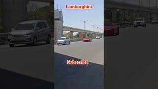 Lamborghini chalai jaane o Pune Mumbai highway 🛣️ Lamborghini viralvideo trending song [upl. by Ryder]