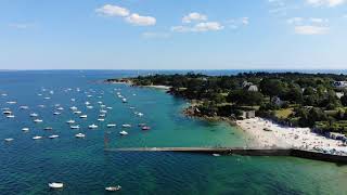 🚁 Bretagne  Sud Finistère  Baie de la ForêtFouesnant 🚁 [upl. by Ahsela]