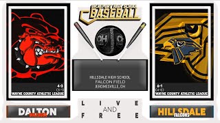 Hillsdale vs Dalton  WCAL Baseball [upl. by Ava]