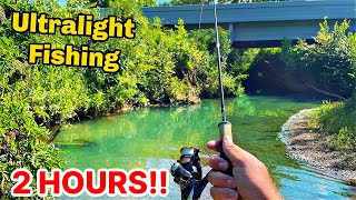 2 HOURS Ultralight Creek Fishing WADING [upl. by Adar783]