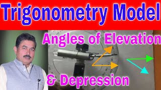 Working model for measure angle of elevation and depressionideal maths lab with models and projects [upl. by Dannon104]