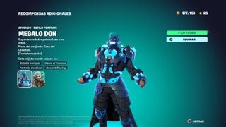 SKIN  MEGALO DON Superniveles FUSIÓN FRÍA Fortnite  Agustín te amo 💚 [upl. by Komsa]