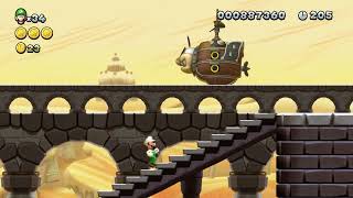 NSMB U Deluxe  Mortons Compactor Castle  All Star Coins Walkthrough [upl. by Smailliw]