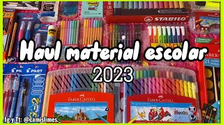 HAUL ÚTILES ESCOLARES 2023 😱✏️ [upl. by Gaal]