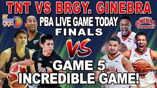 BRGY GINEBRA vs TNT Game 5 Finals  PBA Live Full Game Today  Dasmariñas Arena  2K24 [upl. by Rehctaht]