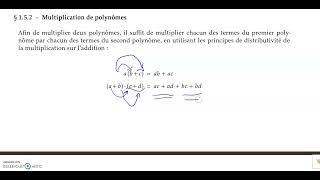 15 Maîtrisez les Opérations sur les Polynômes  Addition Soustraction et Multiplication [upl. by Mauro]