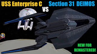 FIRST LOOK Remastered USS Deimos VS USS Enterprise C  Both Ways  Star Trek Starship Battles [upl. by Barren]