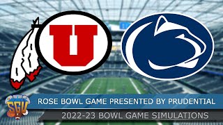 Rose Bowl Game Presented by Prudential 2023  Penn State vs Utah Full Game Highlights NCAA 14 Sim [upl. by Liemaj]