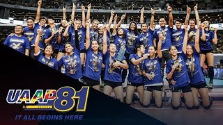 UAAP 81 Womens Volleyball Awards  May 18 2019 [upl. by Yedsnil]