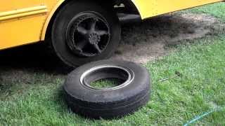 89 Chevy Bus Spoke Wheel Removal [upl. by Einnos]