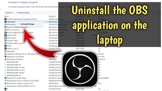 How to Uninstall OBS Studio Open Broadcaster Software in Windows 11 [upl. by Nevaeh397]