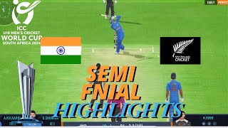 T20 U19 World Cup  Semi Final highlights  IND VS NZ [upl. by Tiffani]