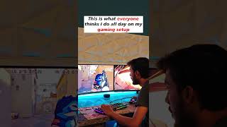 YOUTUBE ON 3000 GAMING PC SETUP 😂 funny funnyshorts youtube youtubeshorts gaming gamingsetup [upl. by Pickens]