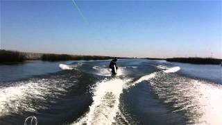 wakeboarding in hockey goalie gear [upl. by Mogerly]