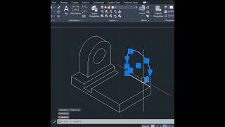 Draw a Isometric View in Autocad 10 [upl. by Saturday]