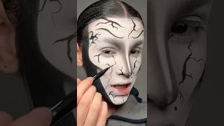 Tuto  Coraline 🕸️ coralinemovie coraline hallowen2024 halloweenmakeuplook [upl. by Antonietta]