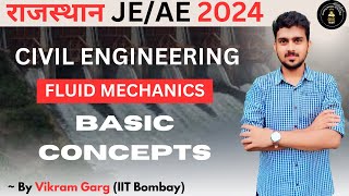 Fluid Mechanics  Basics Concepts  Rajasthan JENAEN 2024  CIVIL कक्षा [upl. by Klinger207]