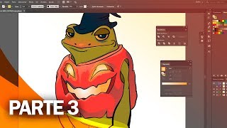 Tutorial illustrator cómo diseñar un personaje BÁSICO con herramientas básicas Parte3 [upl. by Ynnavoig]