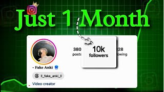 0 To 10k Followers In Just 1 Month 🔥  Instagram Account Grow Kaise Kare [upl. by Aletta]