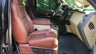 Putting King Ranch Seats in My 2002 F350 73 Powerstroke [upl. by Naujad423]