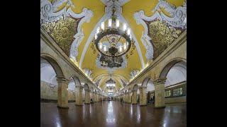 Moscow metro MM station quot Komsomolskaya ring linequot [upl. by Fionna]