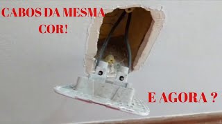 Como saber qual é fase e qual é neutro com multímetro quando os fios são da mesma cor [upl. by Acimahs821]