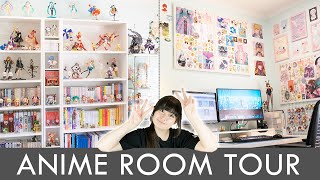 Anime Room Tour  Figures Manga amp Art  Pin Collages [upl. by Carmine]