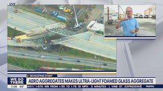 Aero Aggregates CEO explains process of making glass product for I95 reconstruction [upl. by Caassi]