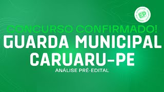 CONCURSO GUARDA MUNICIPAL CARUARUPE NOVIDADES EM MAIO [upl. by Ballman463]