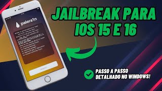 Como fazer Jailbreak no IOS 15 e 16 atualizado 2023  Palera1n [upl. by Alma451]