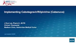 Implementing CabotegravirRilpivirine Cabenuva [upl. by Anniroc]